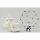 Royal Stuart part dinner service, decorated with a floral background, together with other teaware,