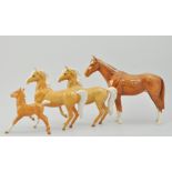 Beswick model of a Stallion, Chestnut Colourway,