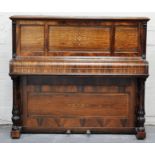 Broadwood upright piano, in a rosewood case, circa 1900, over-strung.