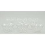 Small quantity of cut-glass, various, including bowls, glasses, etc., (1 box).