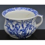 Royal Doulton chamber pot, Iris pattern,