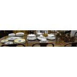 Wedgwood bone china dinner service, Louisiana pattern, Villeroy & Boch part service Audun Chasse,