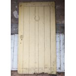Painted pine stable door, 236cm x 123cm, another painted stable door, (2).