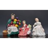Royal Doulton figure, Top o' the Hill, HN1834, 20cm and five others, Lydia HN1908,