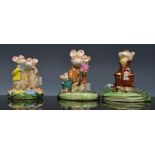 Collection of thirteen Beswick Kitty MacBride Happy Mice, including "All I Do is Think of You",