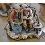 Capodimonte group, Memories, width 29cm.