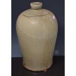 Two gallon stoneware flagon, William Henry Robinson, Humberstone Gate, Leicester, 42cms.