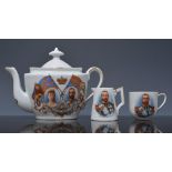 Bone china commemorative tea set, Coronation of George V 1911, boxed.