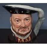 Two large Royal Doulton character jugs - "Henry VIII" D6642,