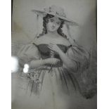 Victorian ambrotype photograph, Victorian miniature portrait,