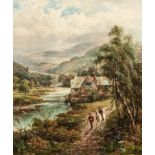 Frank Thomas Carter
Mill on the Greta, Cumberland,
signed Frank Thomas and indistinctly dated,