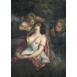 John Cother Webb after Sir Joshua Reynolds
"The Laughing Girl",
colour mezzotint,