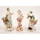 A Meissen porcelain group, Apollo playing a lyre, modelled after a design by J J Kaendler,