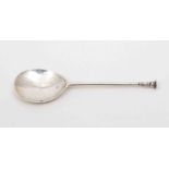 A Commonwealth period silver seal top spoon, Exeter mid 17th Century, marked in the bowl and back,