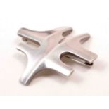 A Georg Jensen silver abstract brooch, No. 360.