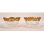 A set of twelve French crystal finger bowls, St Louis,