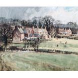 John Lines
Village Kick-about,
signed,
oil on board,
36 x 44cm.