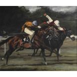 Samuel Marriott
The Final Furlong,
signed,
oil on canvas,
51cm x 61cm.