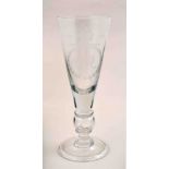 A commemorative conical shape goblet, for the Coronation of George VI 1937, folded foot,