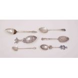 An American Sterling silver month spoon, February, dated 1911,