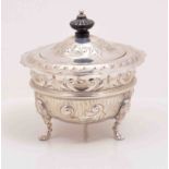 An Edwardian silver covered sugar basin, by Joseph Rodgers, Sheffield 1908,