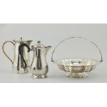 Quantity of electroplated wares, to include basket, bowls etc, (1 box).