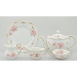 Large collection of Royal Crown Derby Pinxton Rose dinner, tea and coffee service,