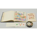 Stamps:  Small collection of stamps to include, World stamps and first day covers, etc, (1 box).