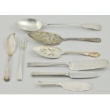 Large collection of "Walker & Hall" electroplated cutlery, and others, various, (2 boxes).