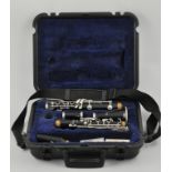 Cased Selmer clarinet, CL300.