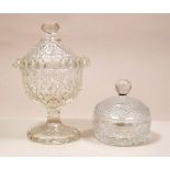 Waterford crystal mallet shape decanter, stopper 34cm, a Waterford crystal part dressing table set,