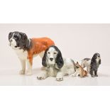 Beswick model of a St Bernard, Corn Garth Stroller, 15cm, other Beswick dogs,