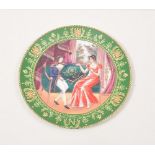 Napoleon Interest:  Three modern Limoges plates, Bonaparte crossing the Alps,