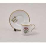 Royal Worcester coffee set, and a set of Royal Worcester coffee cans and saucers,