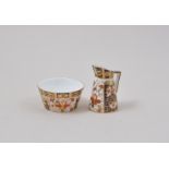Royal Crown Derby milk jug and sugar bowl, 1901, Imari pattern,