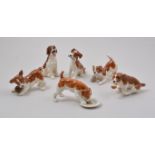 Beswick model, Meal Time Pup, and five other models of puppies, (6).