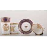 Royal collection: English fine bone china beaker,