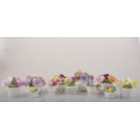 Collection of bone china floral sprays, (24).