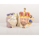 Royal Doulton Collectors Club character jug, King Edward VII D6923, 15cm and four others, (5).