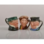 Royal Doulton character jug, Mr Pickwick, 9cm and six others, (7).