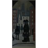 After Laurence Stephen Lowry, The Brothers, signed, colour print,