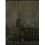 After Laurence Stephen Lowry, St Luke's Church, signed, limited edition colour print, 850/406,