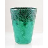 Monart, attributed, an art glass vase, of inverted tapering form,