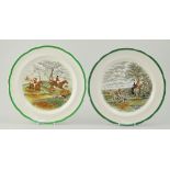 Collection of Copeland Spode hunting scenes dinnerwares, after J. F.