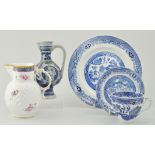 Coalport jug, "D, Coughley Mask-head jug", a collection of printware and other china various,