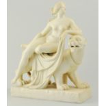 19th Century Minton Parian ware figure of Ariadne, modelled by John Bell, after Dannecker,