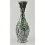 Moorcroft vase, "Peacock Parade" pattern, painted and impressed marks, dated 2013, height 27cms.
