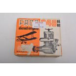 FROG 3.49CC R/C diesel, new in box.