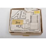 AE .2cc diesel, new in box.