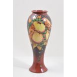 Sally Tuffin for Moorcroft Pottery, a 'Finches' vase, believed to be a one-off colourway variation,